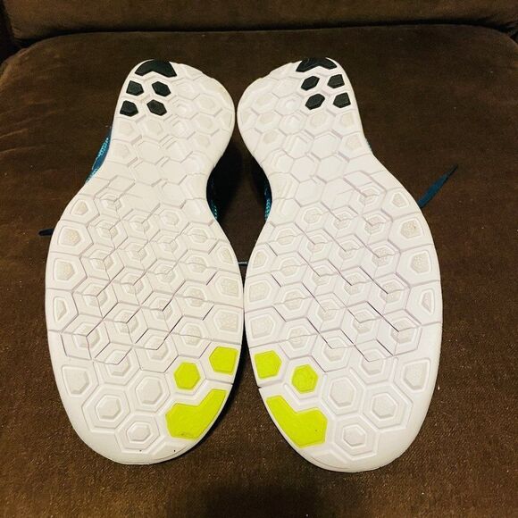 Nike Free 5.0 Trainers Running Teal Blue Green Sneakers 642198-301 Men's 11 45 E - Picture 7 of 9